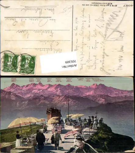 705309 Rigi-Kulm u. die Berner Hochalpen Vitznau