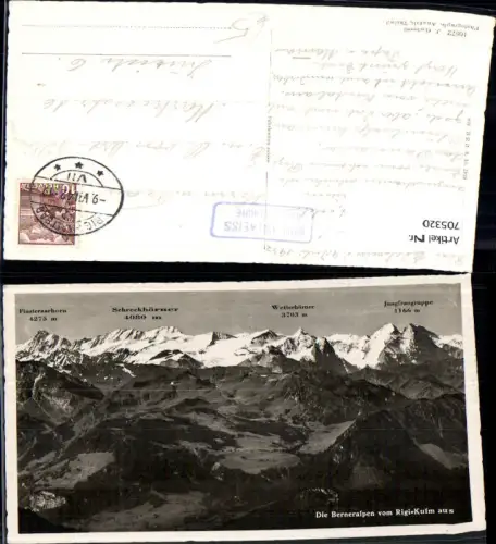 705320 Foto AK Berneralpen v. Rigi-Kulm aus Vitznau