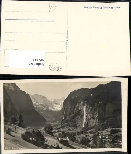 705333 Foto Ak Lauterbrunnen Wasserfall
