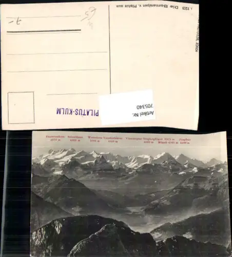 705340 Berneralpen v. Pilatus aus Kriens Hotel Pilatus Kulm