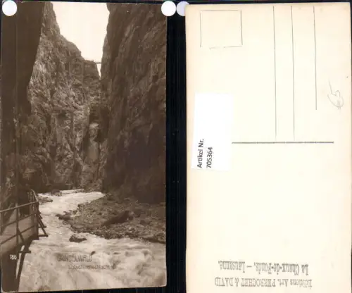 705364 Foto AK Grindelwald Lutschinenschlucht