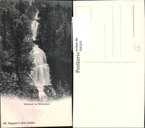 705372 Foto AK Giessbach am Brienzersee Wasserfall Brienz