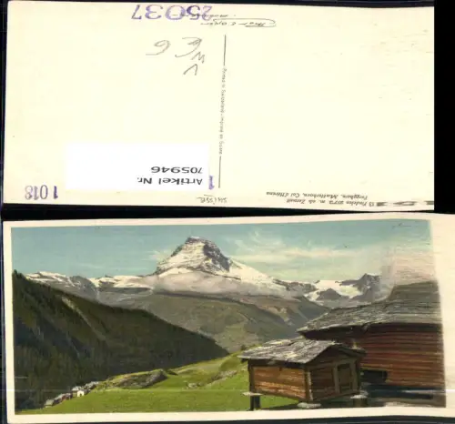 705946 Findelen ob Zermatt Furgghorn Matterhorn pub Phot. E. Gyger 15113