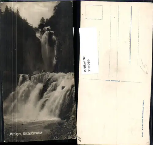 705965 Foto AK Meiringen Reichenbachfälle Wasserfall