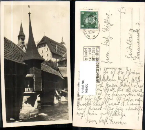 705970 Luzern Spreuerbrücke Brücke