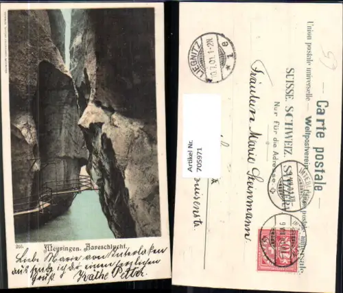 705971 Meiringen Aareschlucht Schlucht