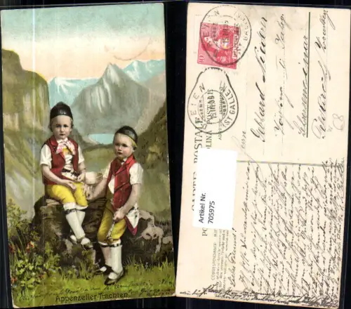705975 Appenzeller Trachten Buben Junge Tracht Appenzell
