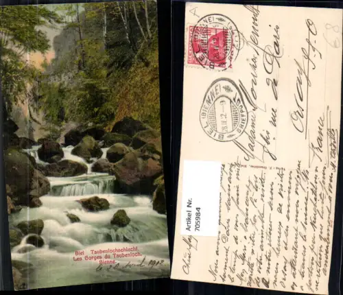 705984 Biel Taubenlochschlucht Les Gorges du Taubenloch Bienne