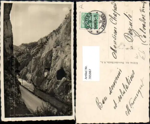 705987 Foto AK Gorges de Moutier