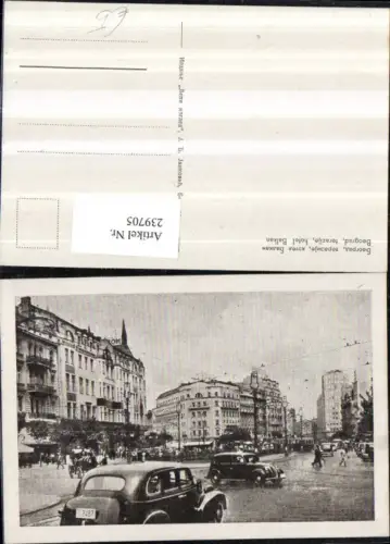 239705,Beograd Belgrad terazije hotel Balkan Straßenansicht