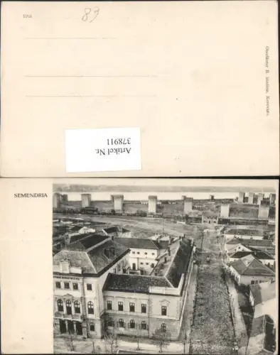 378911,Serbia Semendria Smederevo Teilansicht Gebäude Türme