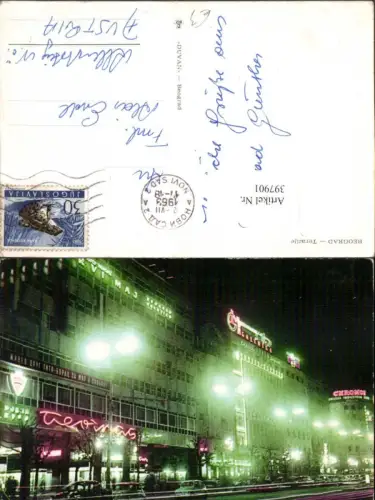 397901,Serbia Beograd Belgrad Terazije Hauptplatz Beleuchtung