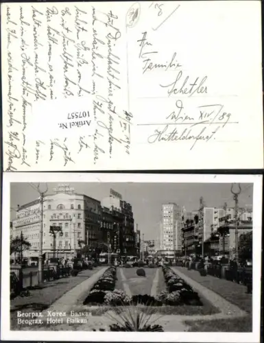 107557,Belgrad Beograd Hotel Balkan Strassenansicht