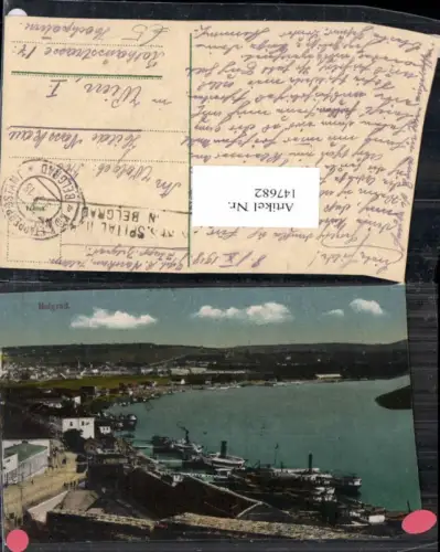 147682,Belgrad Beograd Hafen 1918 Feldpost Etappenpostamt a