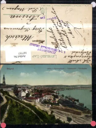 167757,Belgrad Latkep a Kalimegdanrol Totalansicht v. Kalimegdan