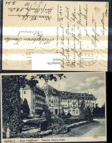 69643,Kupele Piestany Bad Pistyan Thermia Palace Hotel