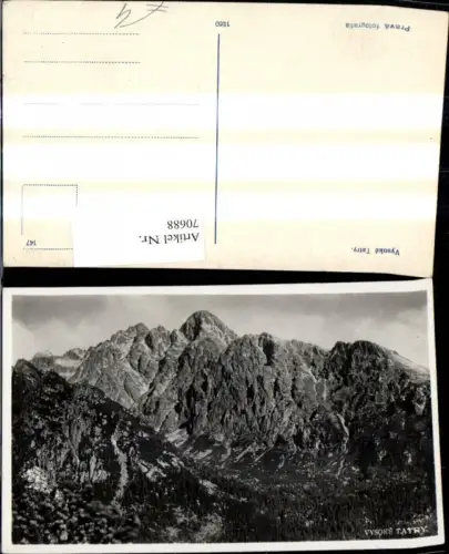 70688,Vysoke Tatry Hohe Tatra Bergansicht