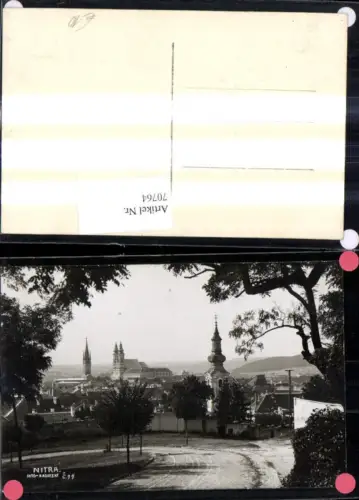 70764,Foto Ak Nitra Neutra Ansicht Strasse Kirche