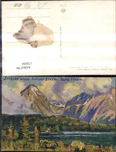 178904,Künstler Ak St Lolek Slowakei Vysoke Tatry Strbske pleso Solisko Basta
