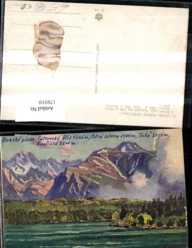 178910,Künstler Ak St Lolek Slowakei Vysoke Tatry Strbske pleso Solisko Basta