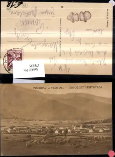 178935,Slowakei Pozdrav z Vrütok Üdvozlet Vrütkyrol