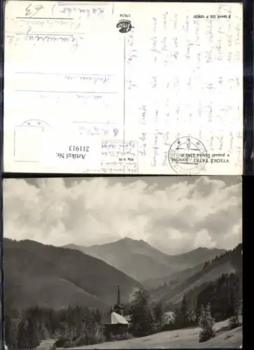 211913,Vysoke Tatry Javorina v pozadi Siroka Kirche