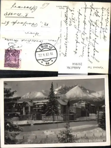 211914,Vysoke Tatry Tatr. Matliary Winterbild