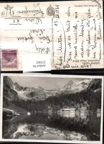 272902,Slowakei Vysoke Tatry Popradske Pleso Bergkulisse