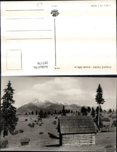 287179,Vysoke Tatry Hohe Tatra Krivan Bergkulisse Holzhütte