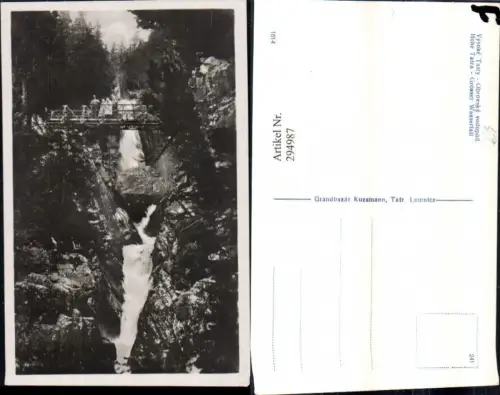 294987,Vysoke Tatry Hohe Tatra Großer Wasserfall Brücke