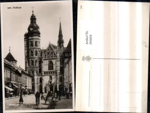 295010,Kosice Kaschau Kirche Straßenansicht