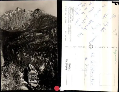 295021,Vysoke Tatry Bilikova chata pod Hrebienkom Bergkulisse