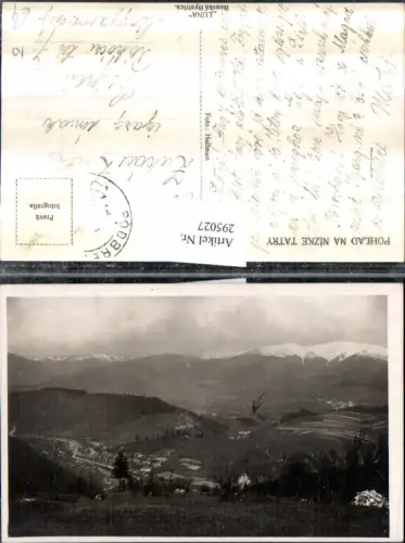 295027,Pohlad na Nizke Tatry Niedere Tatra b. Dubrava Bergkulisse