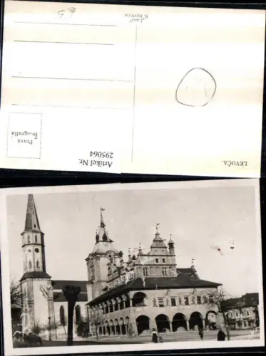 295064,Levoca Leutschau Rathaus Arkaden Kirche