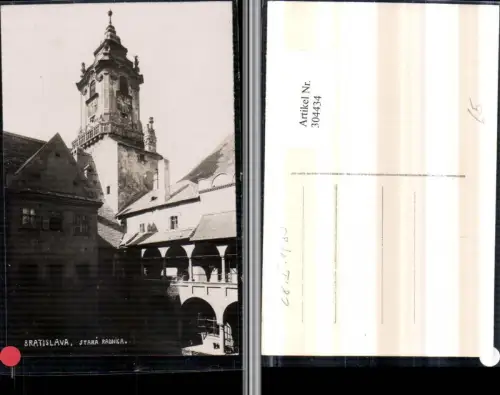 304434,Bratislava Pressburg Stara Radnica Rathaus Turm Arkaden