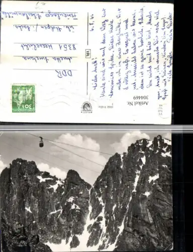 304469,Vysoke Tatry Lanovka na Lomnicky stit Seilbahn Bergkulisse