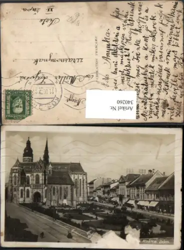 340260,Kosice Kaschau Dom Kirche Geschäfte