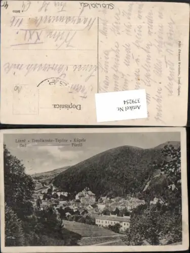 379254,Slovakia Lazne Bad Trencianske Teplice Kupele Fürdo Totale