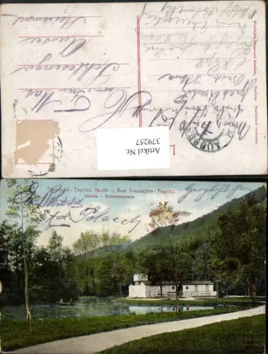 379257,Slovakia Trencianske Teplice Bad Trenschin Teplitz Uszoda Schwimmschule