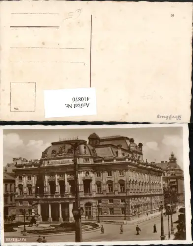 410870,Slovakia Bratislava Pressburg Theater Gebäude
