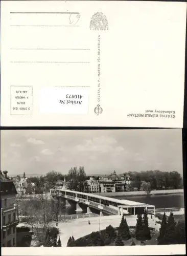 410873,Slovakia Statne Kupele Piestany Kolonadovy most Brücke