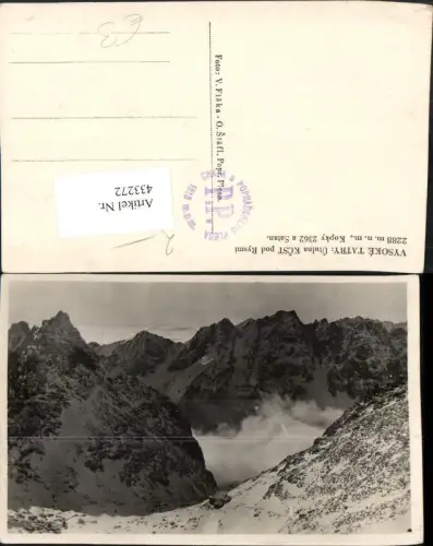 433272,Slovakia Vysoke Tatry Utulna Kcst pod Rysmi Bergkulisse