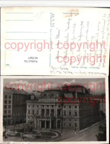 467807,Slovakia Bratislava Pressburg Mestske divadlo Theater Gebäude
