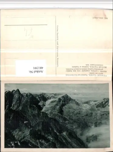 481391,Slovakia Vysoke Tatry Hohe Tatra Vyhlad so Slavkovskej Bergkulisse