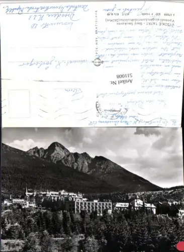 511008,Slovakia Vysoke Tatry Stary Smokovec Bergkulisse