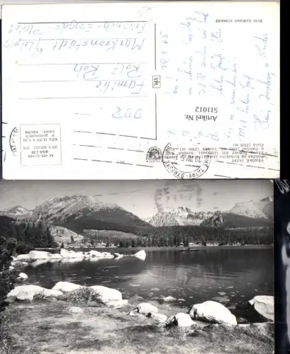 511012,Slovakia Vysoke Tatry Pohlad od Strbskeho pleso See Bergkulisse
