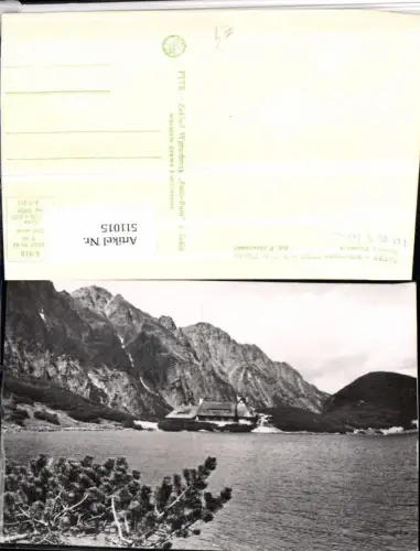511015,Slovakia Tatry Schronisko w Dolinie Pieciu Bergkulisse