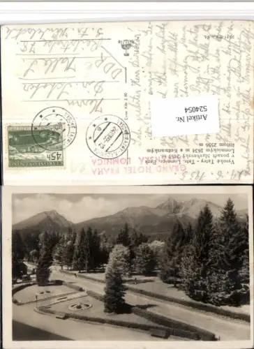 524054,Slovakia Vysoke Tatry Lomnica Park Bergkulisse