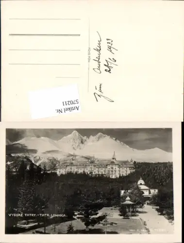 570211,Slovakia Vysoke Tatry Tatra Lomnica