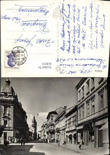 618315,Foto Ak Kosice 1959 Straßenansicht Slovakia